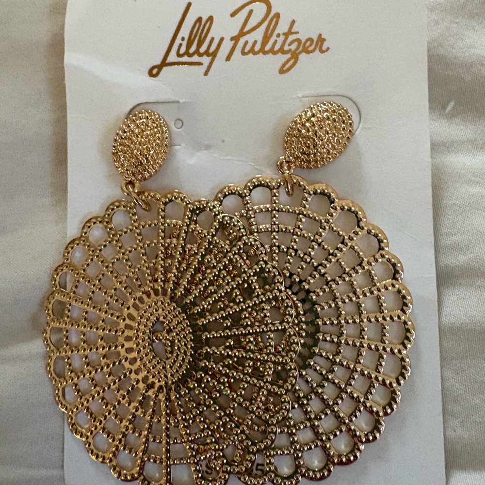 Lilly Pulitzer Gold Filigree Earrings